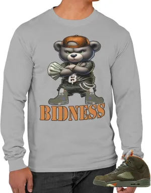 Long Sleeve T-Shirt to Match Jordan 5 Olive Graphic L/S Tee