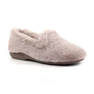 Lunar Frito Women's Slip On Faux Fur Machine Washable Full Slipper Mink