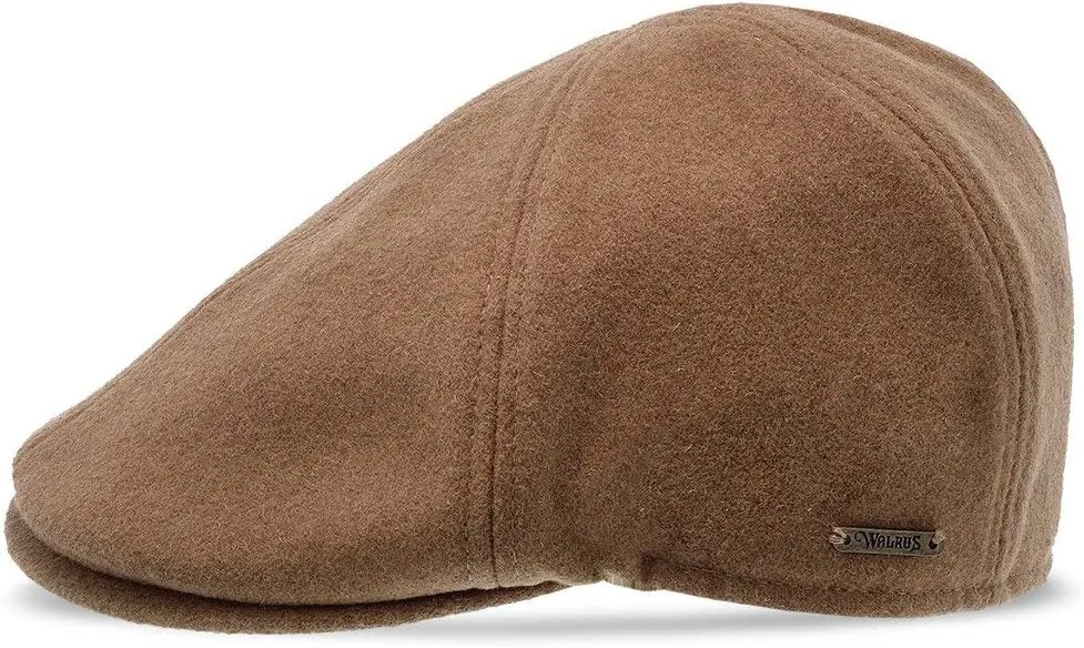 Luxe Wool Grand Master Duckbill Cap – 6-Panel Classic Style with Soft Cotton Liner and Suede Brim Underside – Timeless Colors