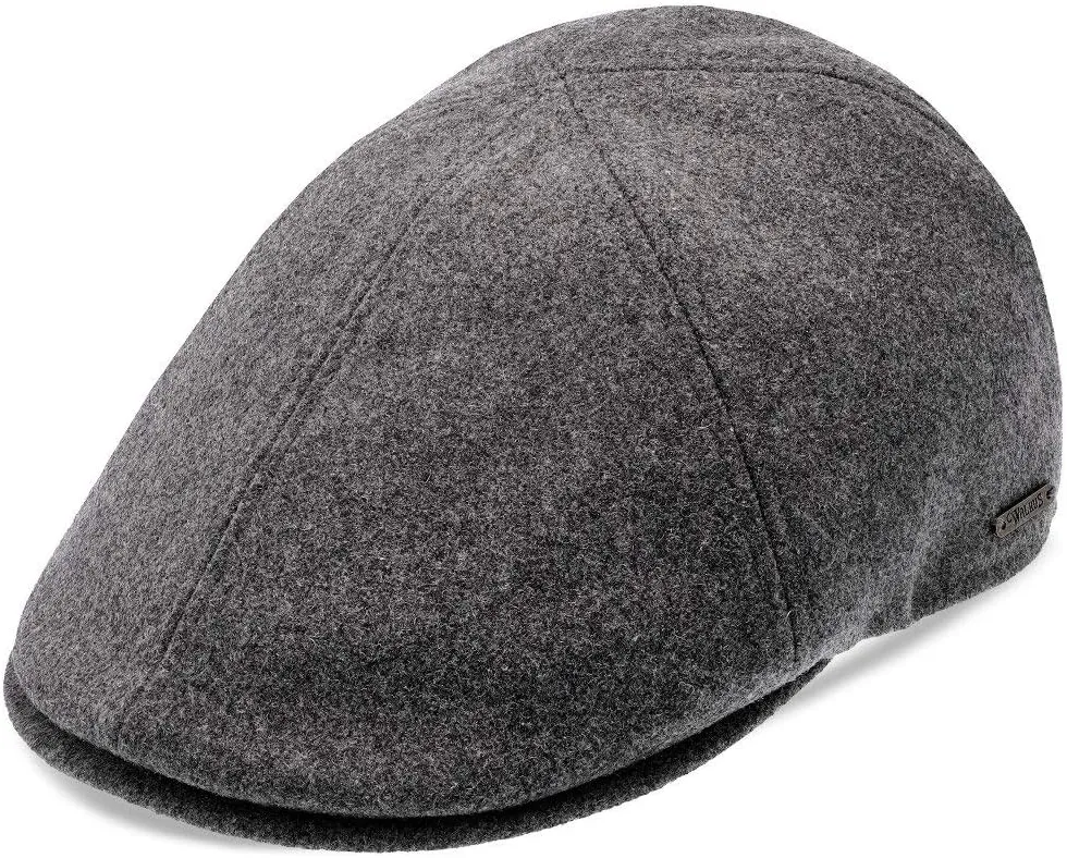 Luxe Wool Grand Master Duckbill Cap – 6-Panel Classic Style with Soft Cotton Liner and Suede Brim Underside – Timeless Colors