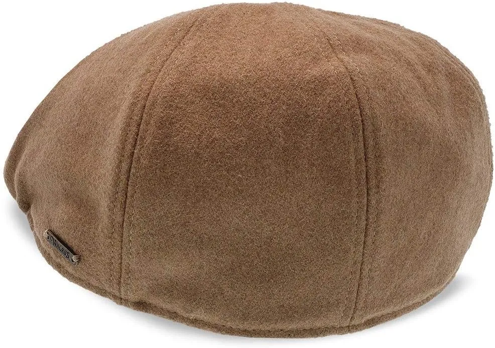 Luxe Wool Grand Master Duckbill Cap – 6-Panel Classic Style with Soft Cotton Liner and Suede Brim Underside – Timeless Colors