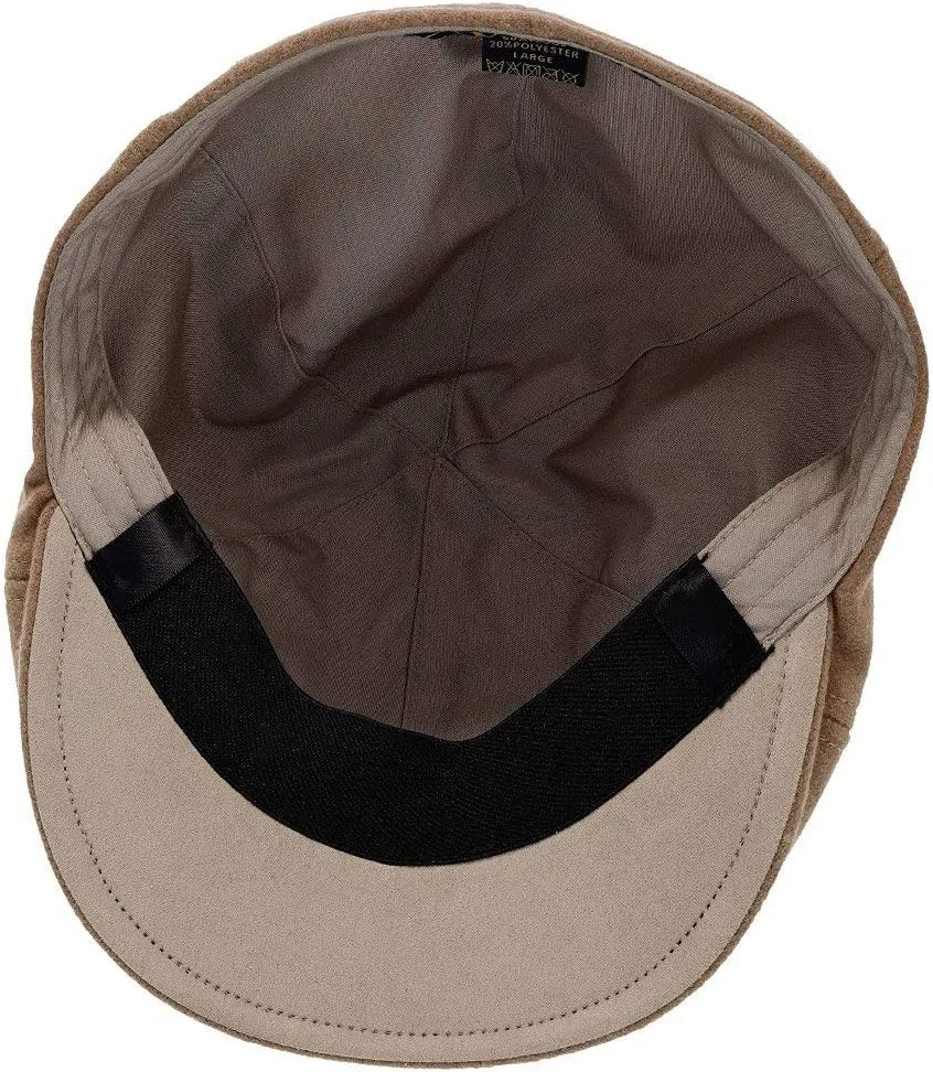Luxe Wool Grand Master Duckbill Cap – 6-Panel Classic Style with Soft Cotton Liner and Suede Brim Underside – Timeless Colors