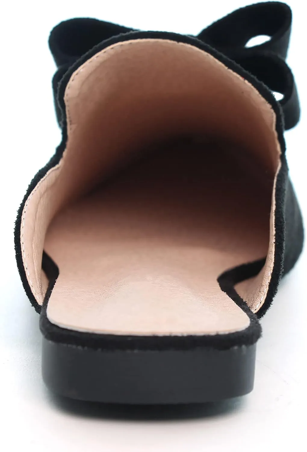 LUXINYU Women Slides-Sandals,Classic French Elegant Bow Pointed Toe Slippers, Flat-shaped Light Sandals, Soft and Comfortable Slides-Sandals