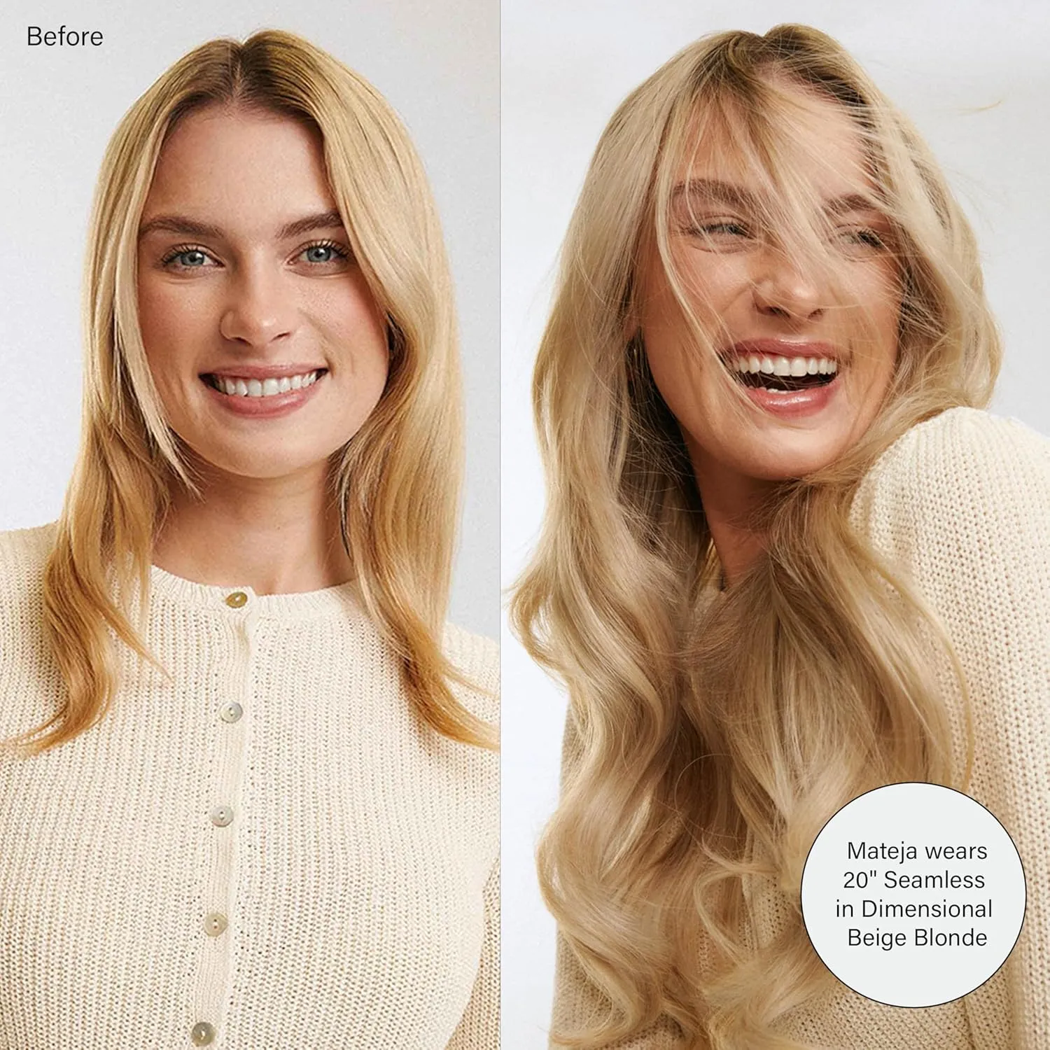 Luxy 100% Remy Human Hair - Seamless Clip-In Hair Extensions - Multi-Dimensional Color for Natural Blending, Adds Volume & Length 180 grams 20" Ash Brown Highlights