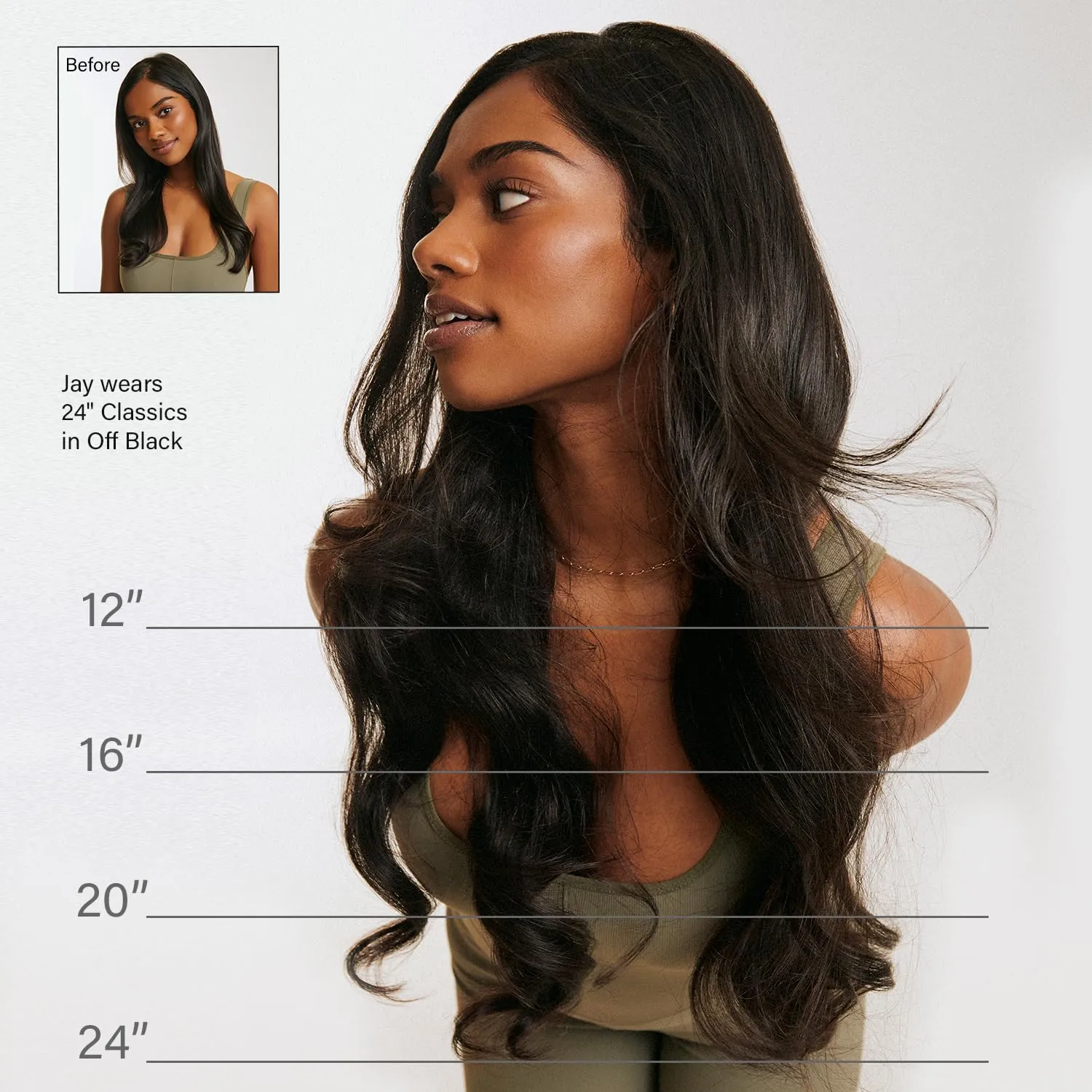 Luxy 100% Remy Human Hair - Seamless Clip-In Hair Extensions - Multi-Dimensional Color for Natural Blending, Adds Volume & Length 180 grams 20" Ash Brown Highlights