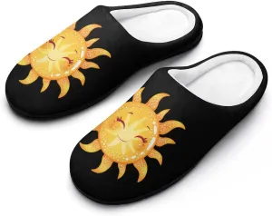 Magic Sun Sunshine Print Women's Cotton Slippers Non-Slip Bedroom Slipper Cute House Shoes for Indoor And Outdoor
