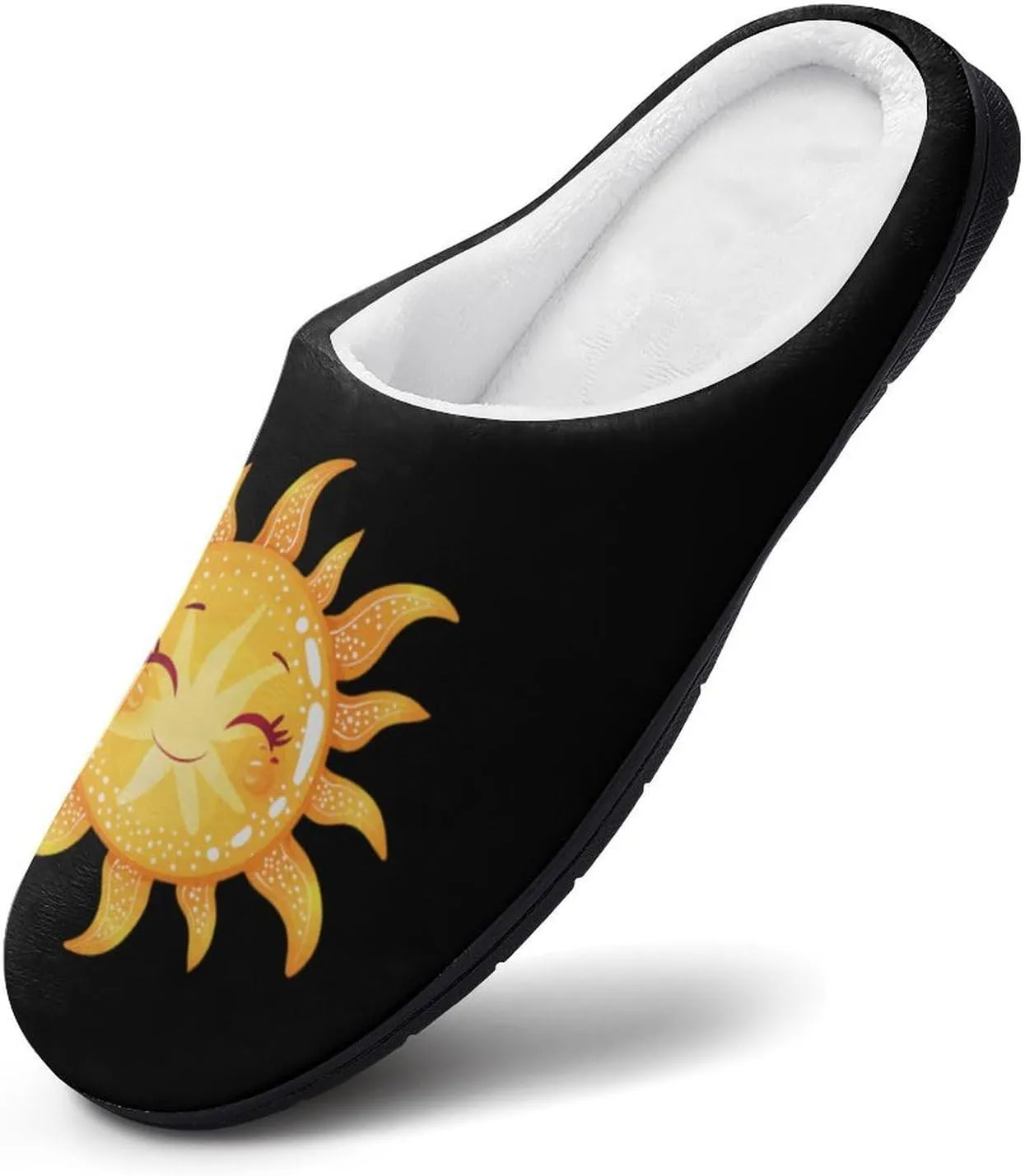 Magic Sun Sunshine Print Women's Cotton Slippers Non-Slip Bedroom Slipper Cute House Shoes for Indoor And Outdoor