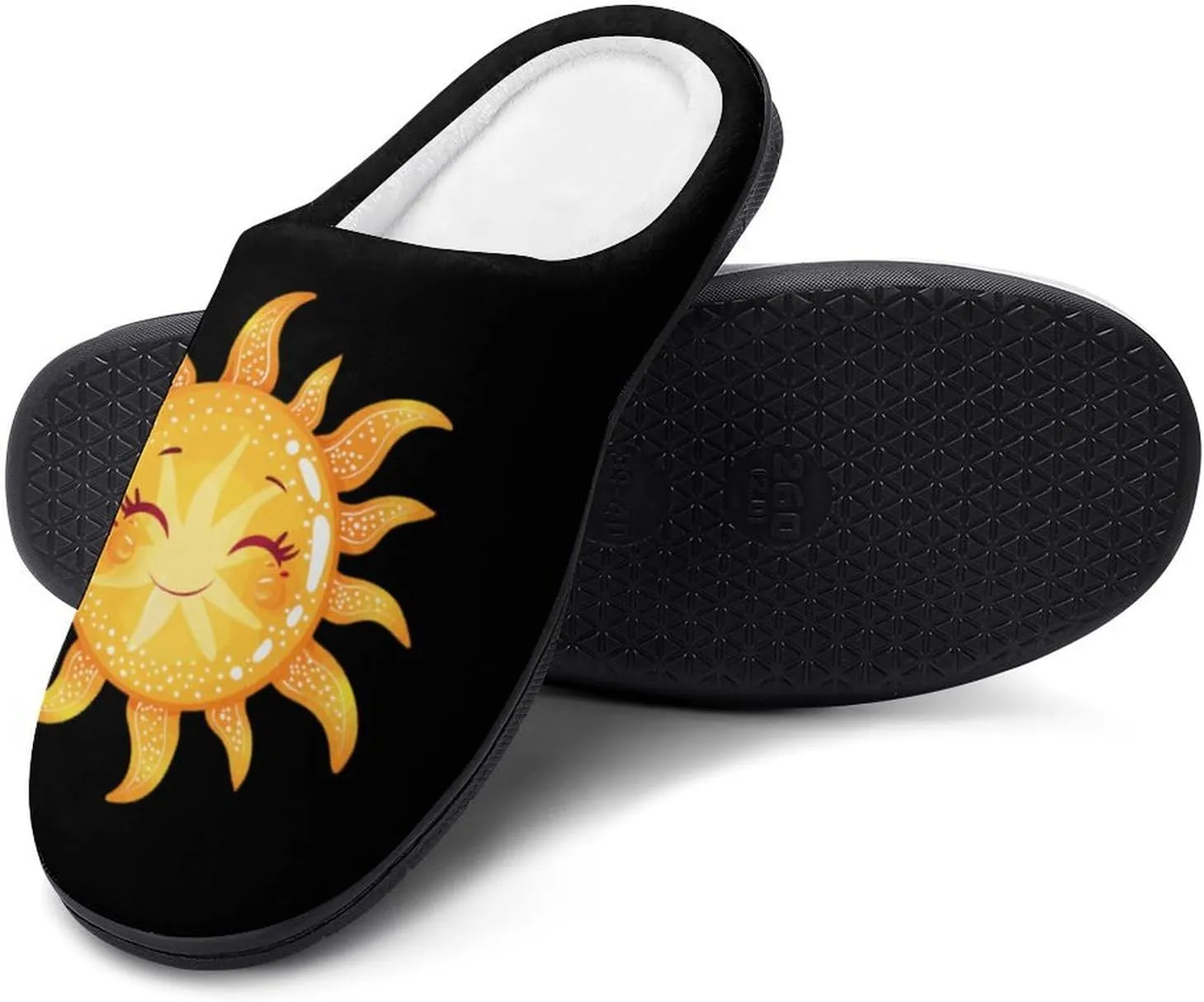 Magic Sun Sunshine Print Women's Cotton Slippers Non-Slip Bedroom Slipper Cute House Shoes for Indoor And Outdoor