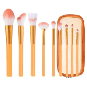 Makeup Brush Set with Organizer Bag, 9 Pcs Premium Synthetic Powder Foundation Brush,Eyeliner Blending Contour Concealer Eyeshadow Brush,Birthday Gifts for Women