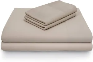 MALOUF 100% Rayon from Bamboo Sheet Set, Split King, Driftwood
