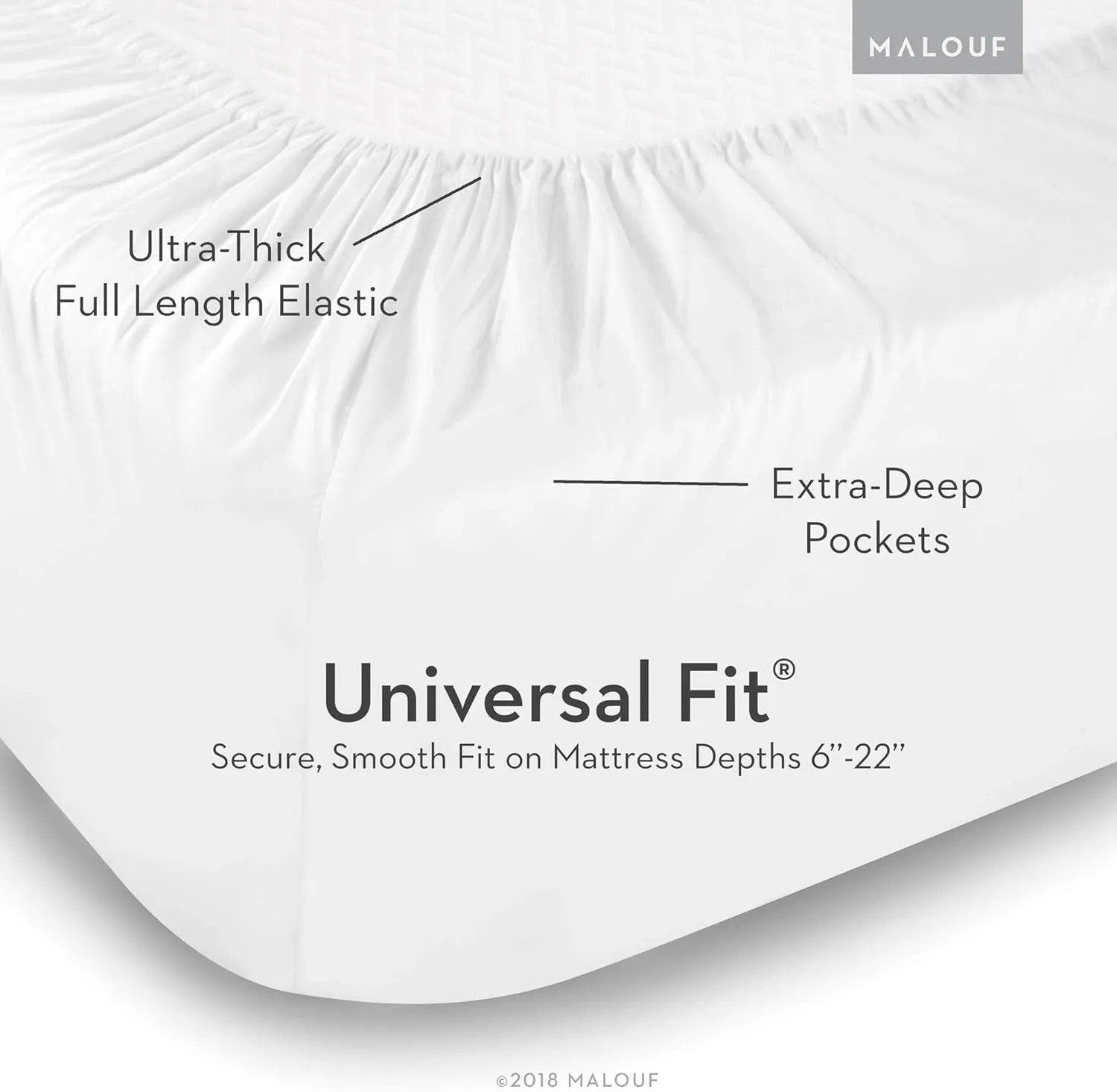 MALOUF 100% Rayon from Bamboo Sheet Set, Split King, Driftwood