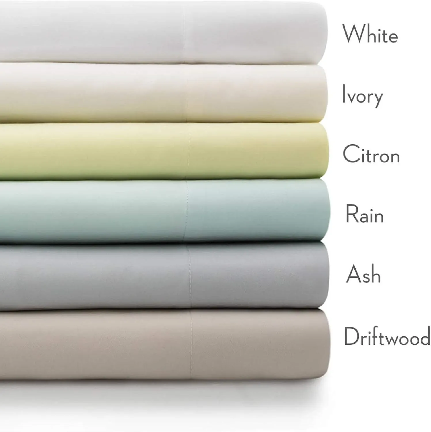 MALOUF 100% Rayon from Bamboo Sheet Set, Split King, Driftwood