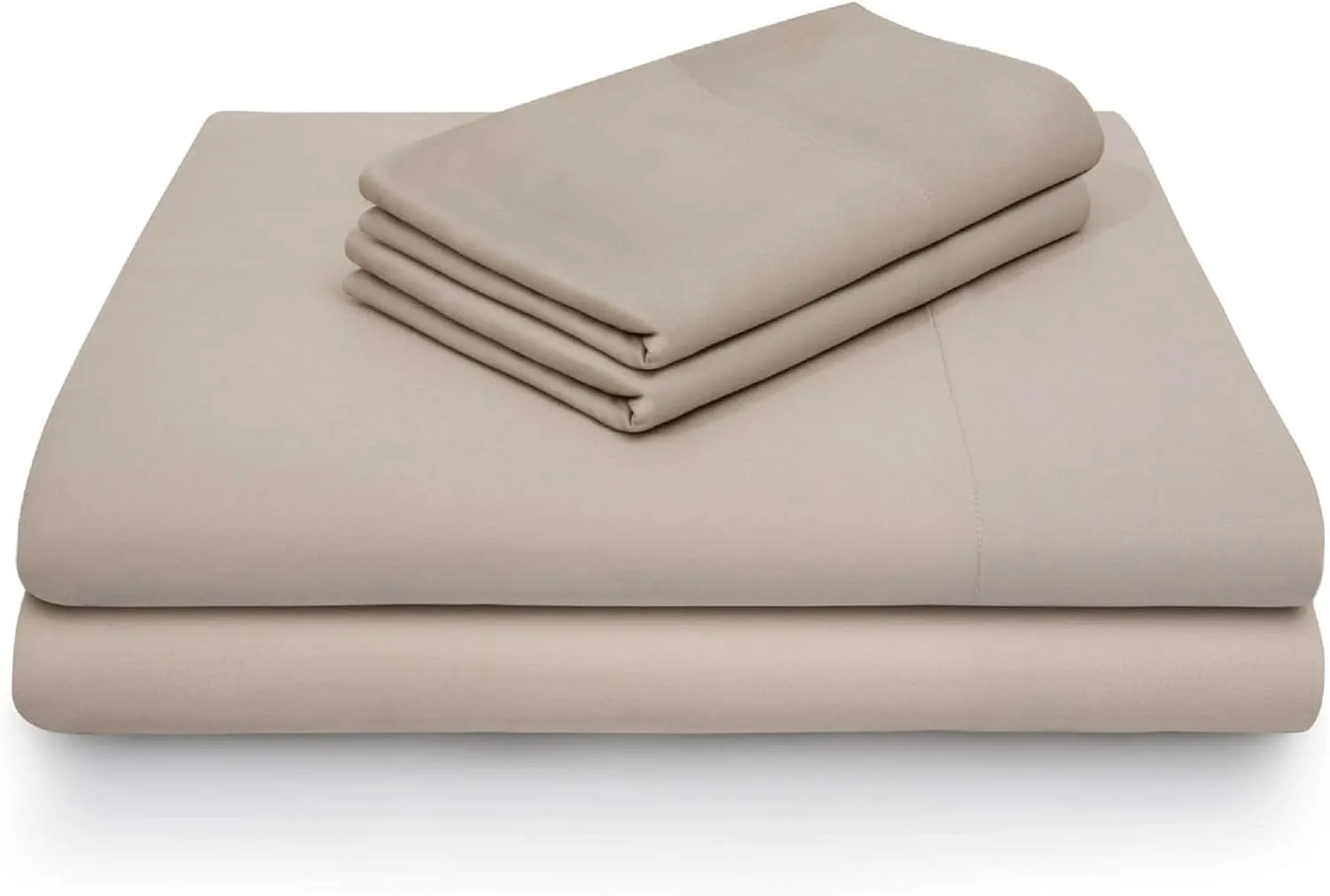 MALOUF 100% Rayon from Bamboo Sheet Set, Split King, Driftwood