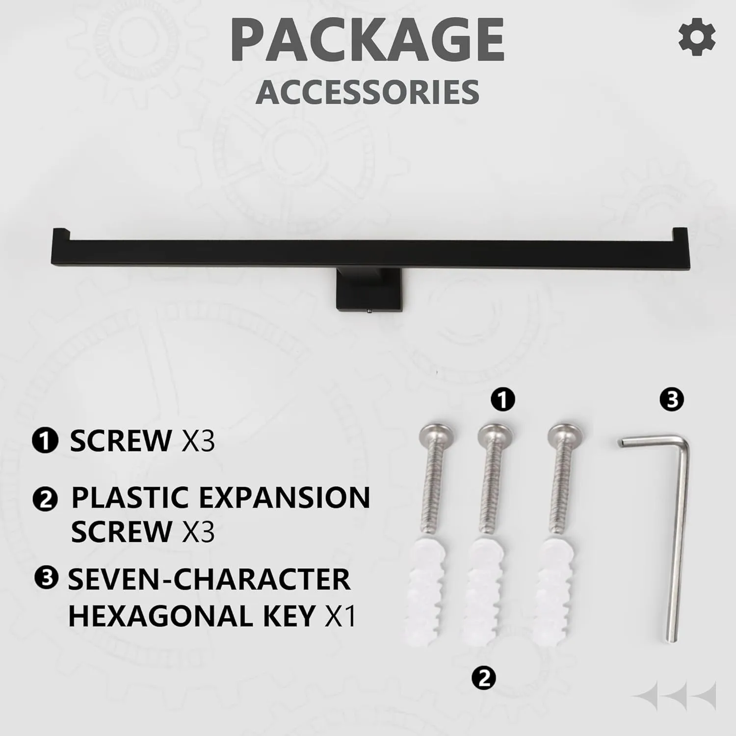 Matte Black Towel Bar for Bathroom Wall Mounted, 24 Inche Hand Towel Holder Kitchen Bathroom Accessories Towel Rack Modern Towel Rod Towel Organization and Storage Stainless Steel,A9076MB-L6