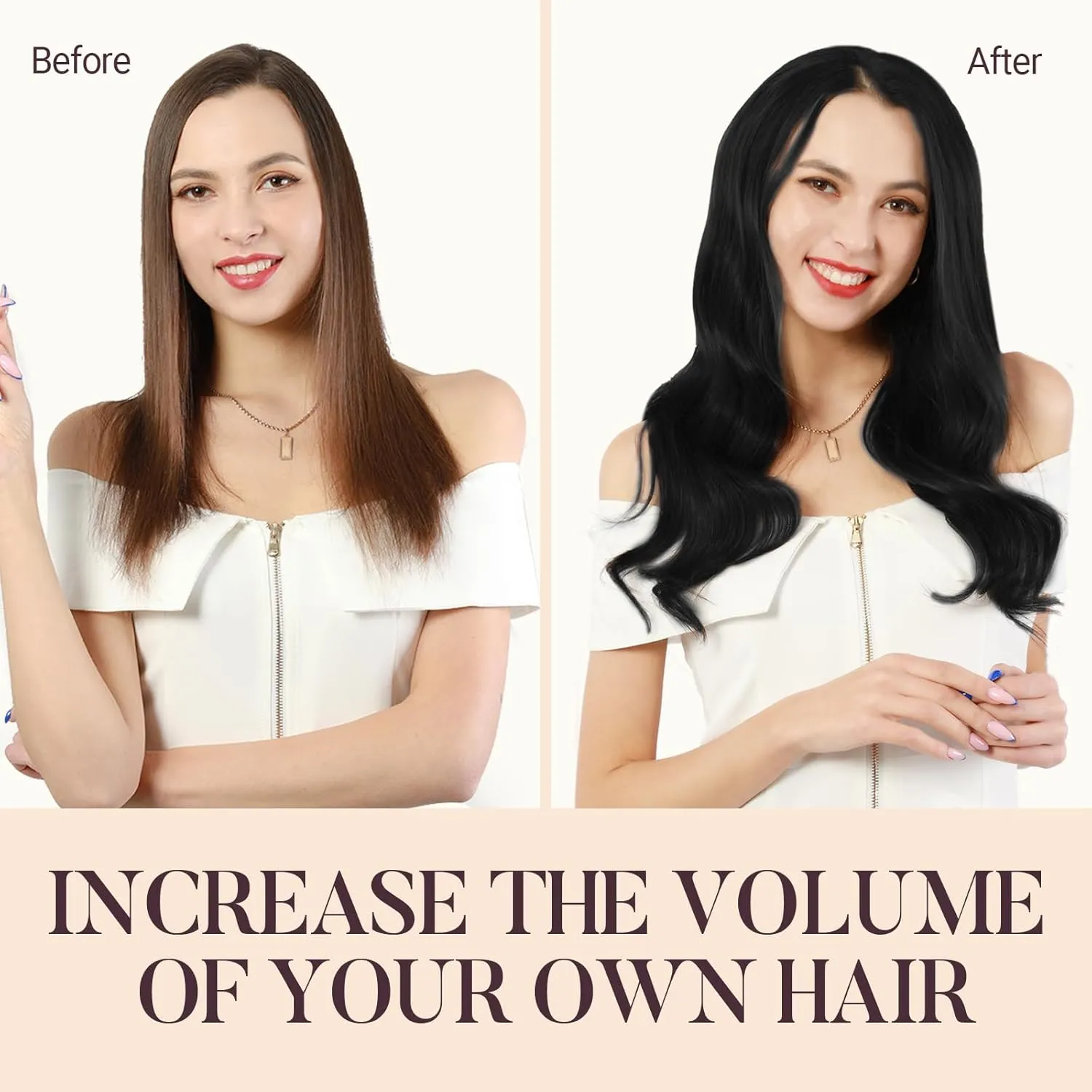 MAXITA Clip in Hair Extensions Real Human Hair, 18 Inch Jet Black 120g 7pcs, Hair Extensions Clip in Human Hair, Straight Natural Hair Remy Clip in Hair Extensions for Woman