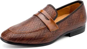 Meijiana Men's Fashion Classic Loafers Luxury Loafer Shoes and Weeding Dress Shoes for Men