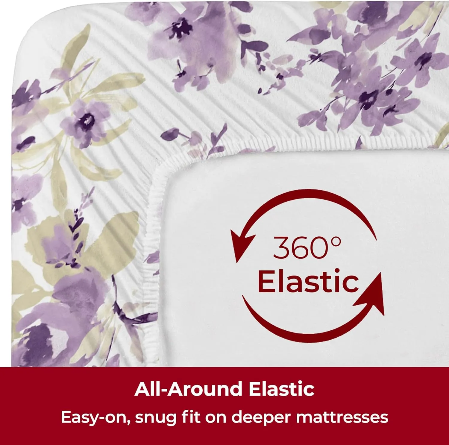 Mellanni Extra Deep Twin Sheets - 3 PC Iconic Collection Bedding - Hotel Luxury, Ultra Soft, Cooling Bed Sheets - Wrinkle, Fade, Stain Resistant (Twin, Madison Purple)