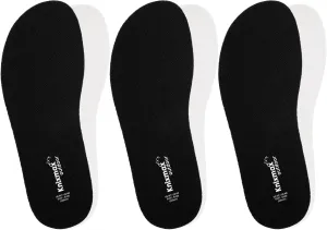 Men Women Insoles for Crocs Ultra-Thin Comfort Shoe Inserts for Garden Clogs, Nurse, Chef, Water Shoes, Waterproof Replacement Barefoot Liners Breathable Pad Black Size 6 /EU39