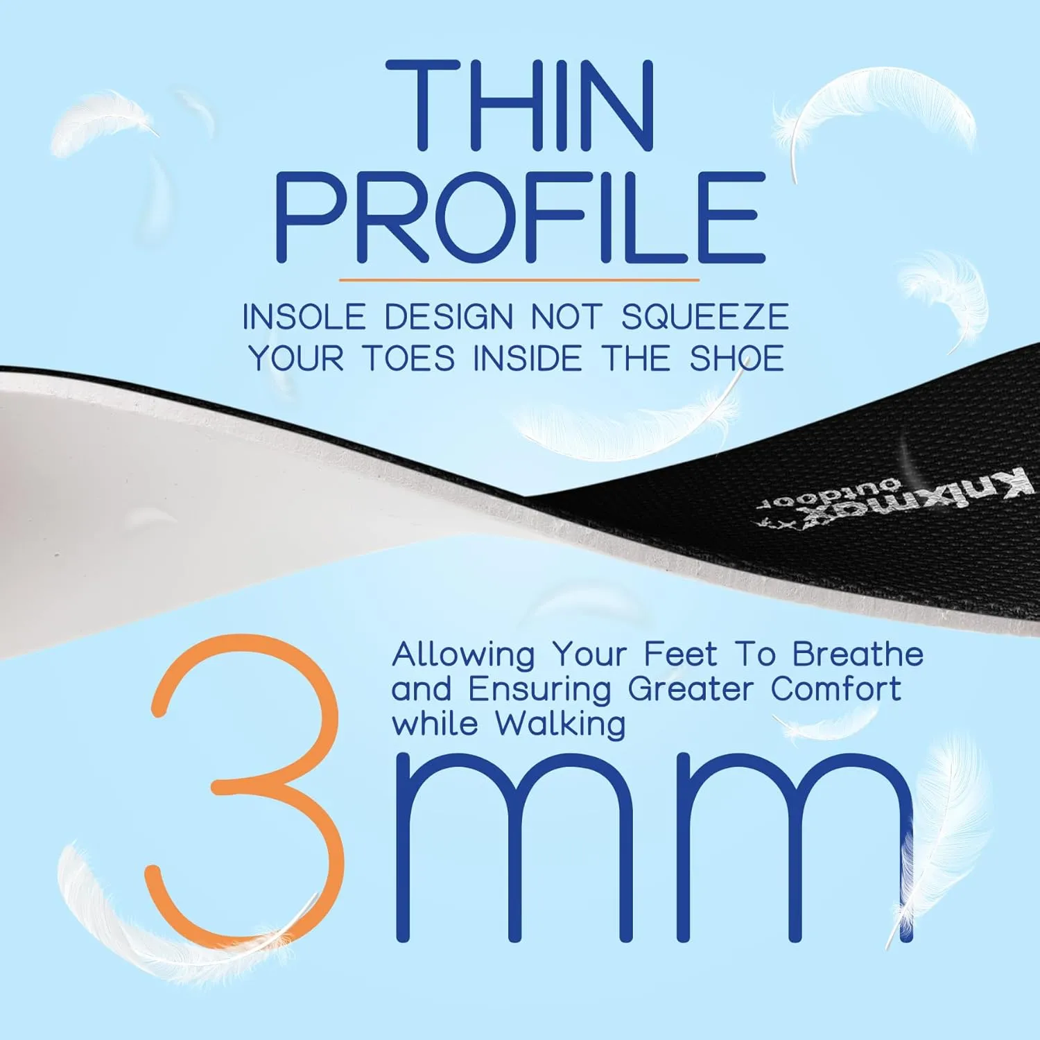 Men Women Insoles for Crocs Ultra-Thin Comfort Shoe Inserts for Garden Clogs, Nurse, Chef, Water Shoes, Waterproof Replacement Barefoot Liners Breathable Pad Black Size 6 /EU39