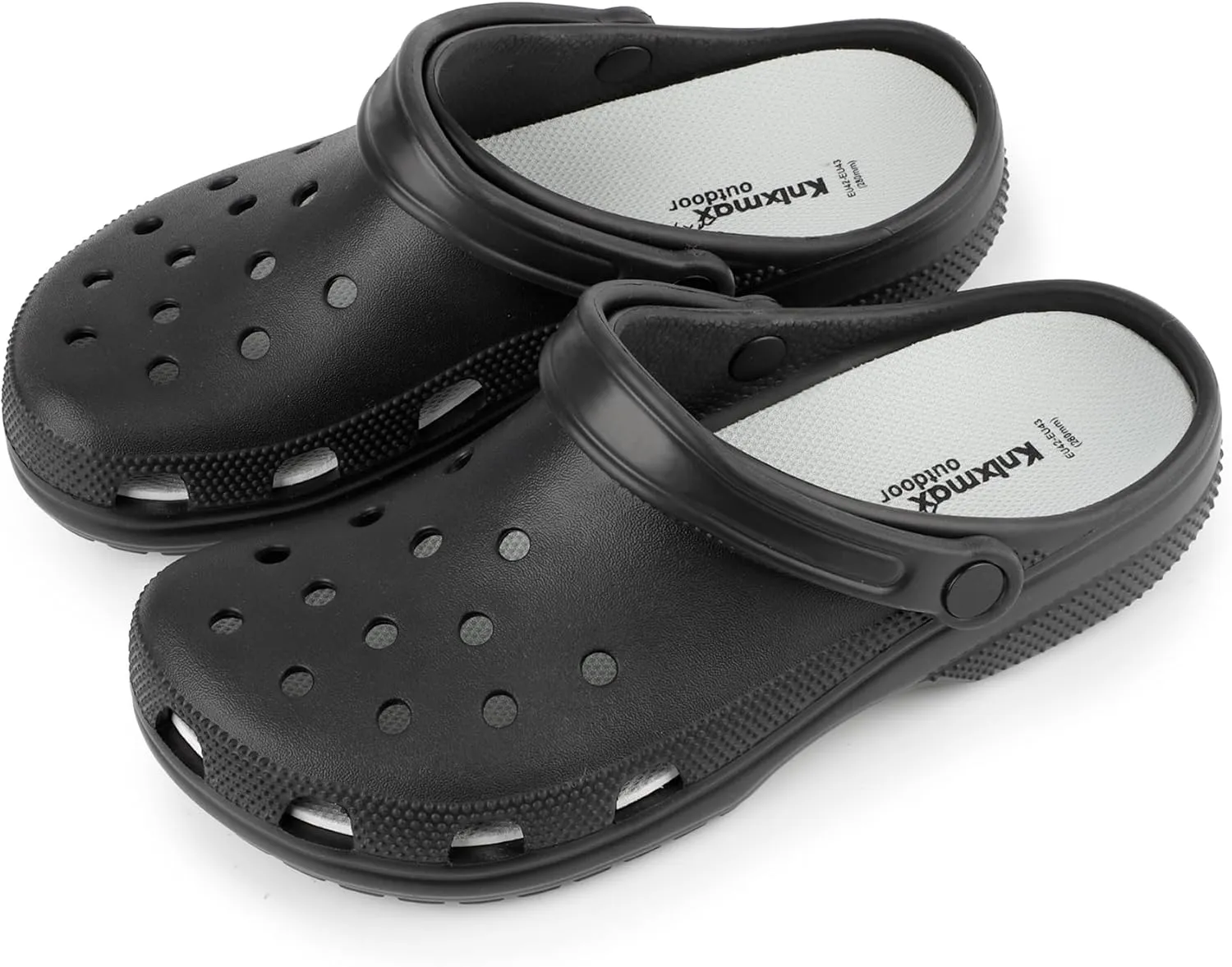 Men Women Insoles for Crocs Ultra-Thin Comfort Shoe Inserts for Garden Clogs, Nurse, Chef, Water Shoes, Waterproof Replacement Barefoot Liners Lightweight Pad Grey Size 6 /EU39