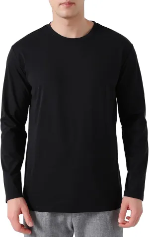 Mens 100% Merino Wool Base Layer Midweight Merino Wool Long Sleeve Thermal Shirts for Men, Ultra Comfort & Soft