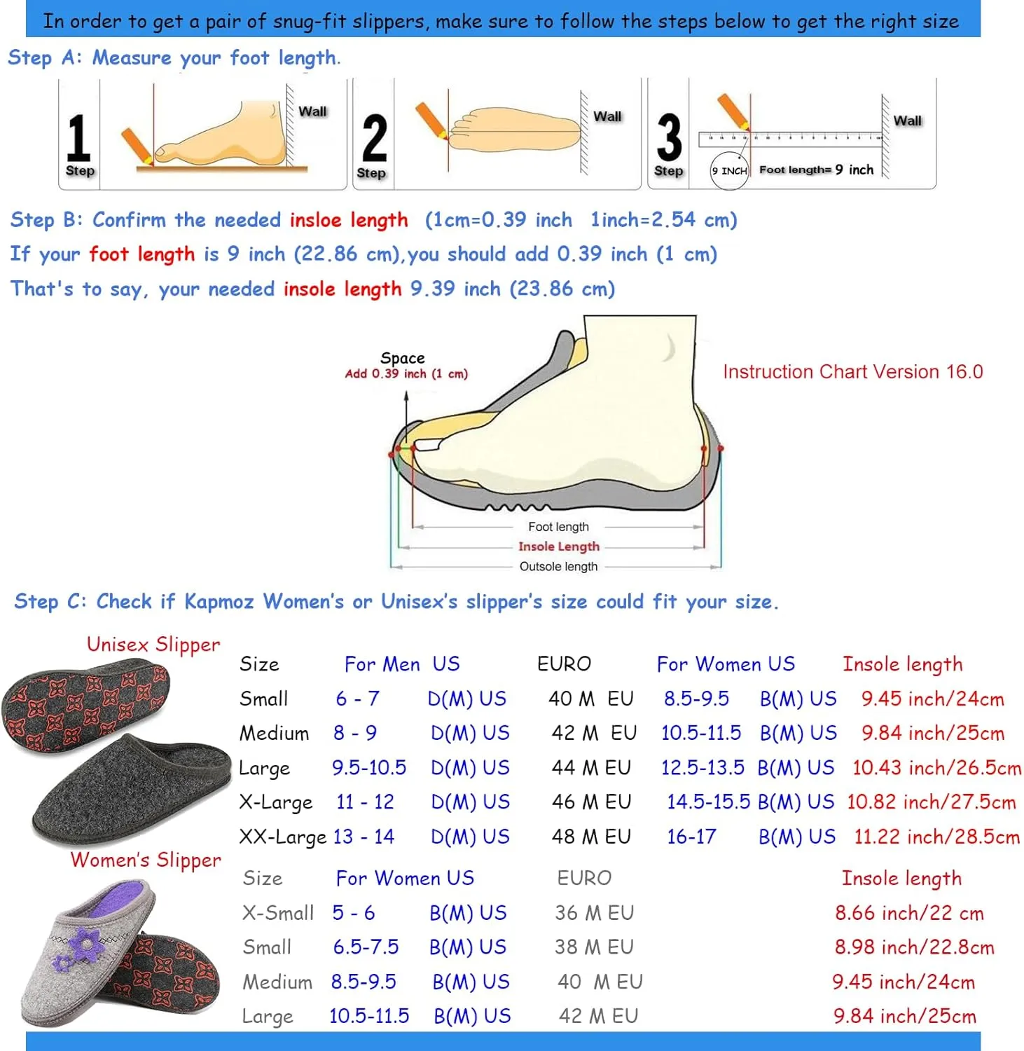 Men's Boiled Wool House Slippers Breathable Winter Warm Slip on Mules Indoor/Outdoor Slipper for Women Two Tone Cap Toe Clog