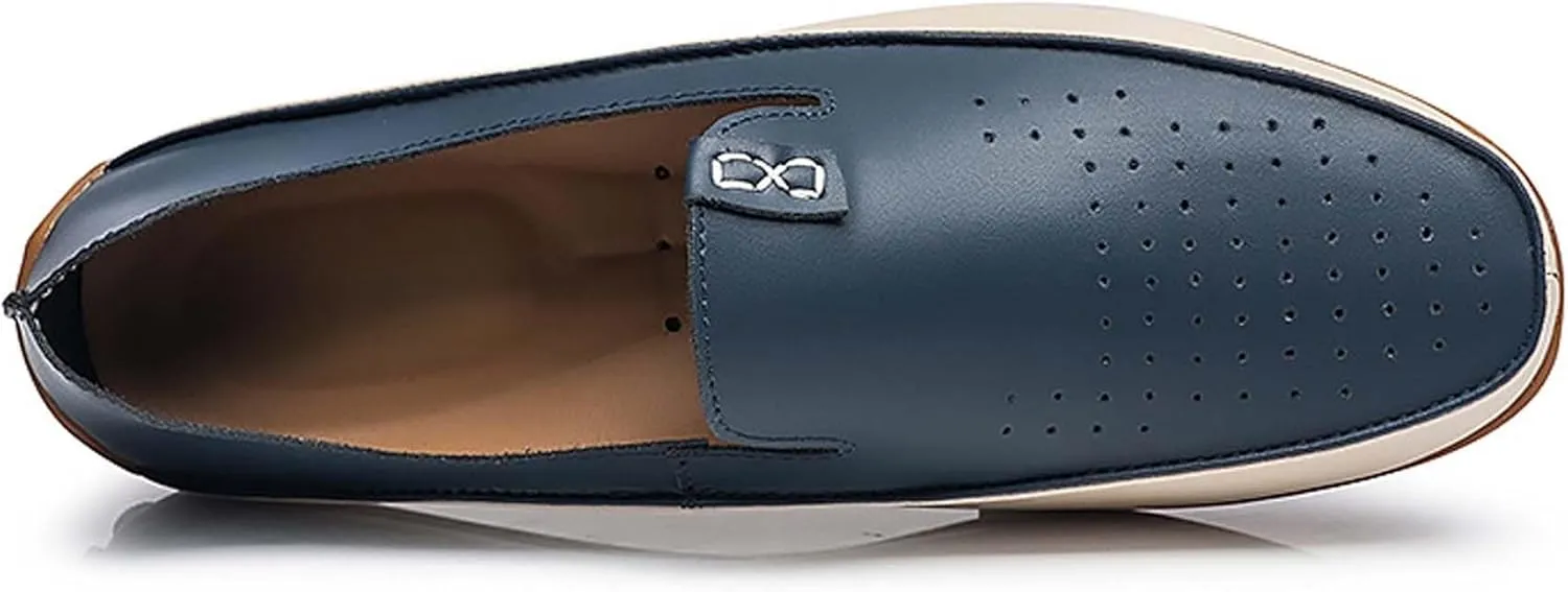 Men's Fashion Casual Loafers Comfortable Non-slip Driving Shoes Lightweight Soft-soled Casual Walking Shoes-Hand-stitched-Fashionable Urban Men's Shoes Large Size-4-13 US Size