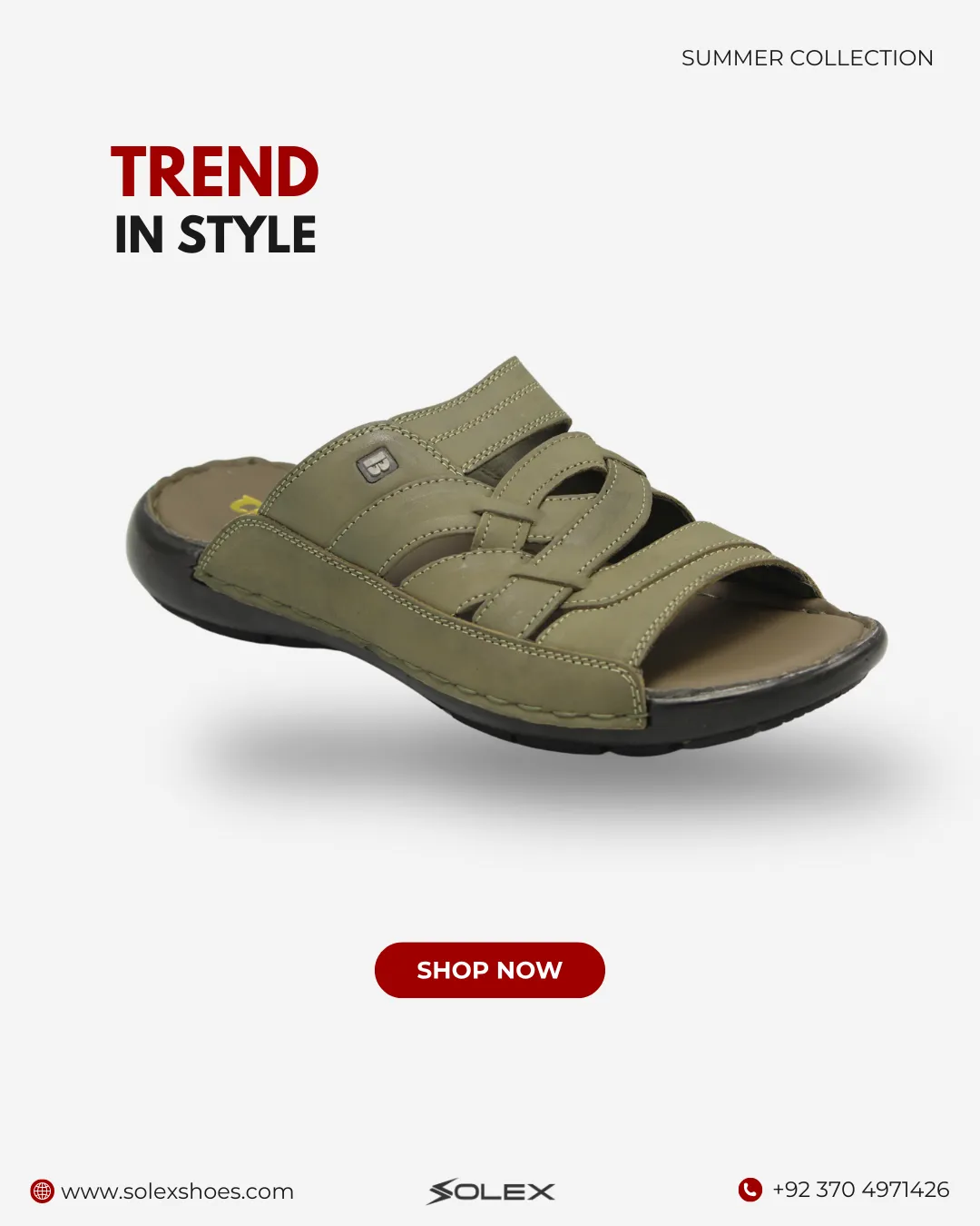 Men's Leather Slipper ( Medicated )