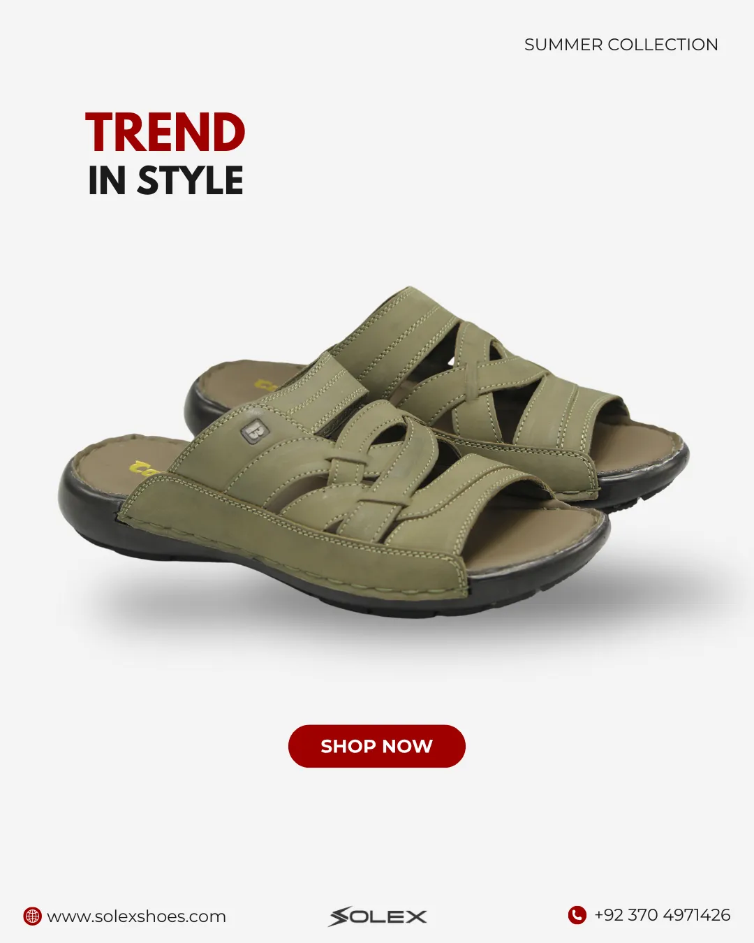 Men's Leather Slipper ( Medicated )