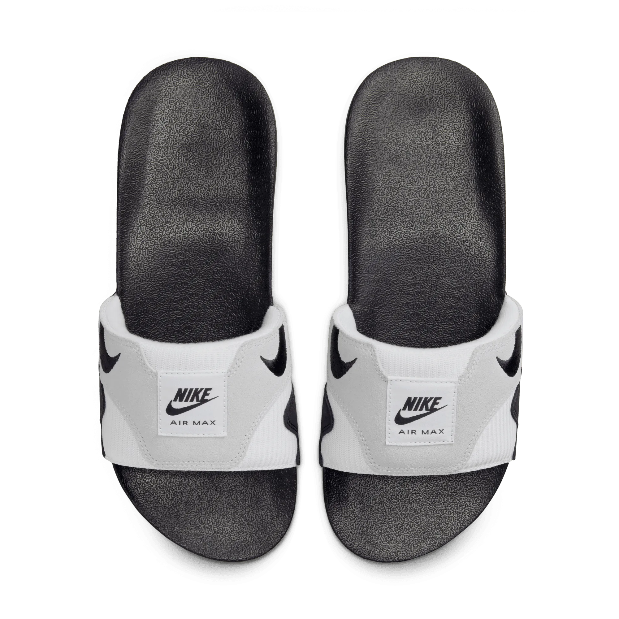 Men's Nike Air Max 1 Slides "White Black"