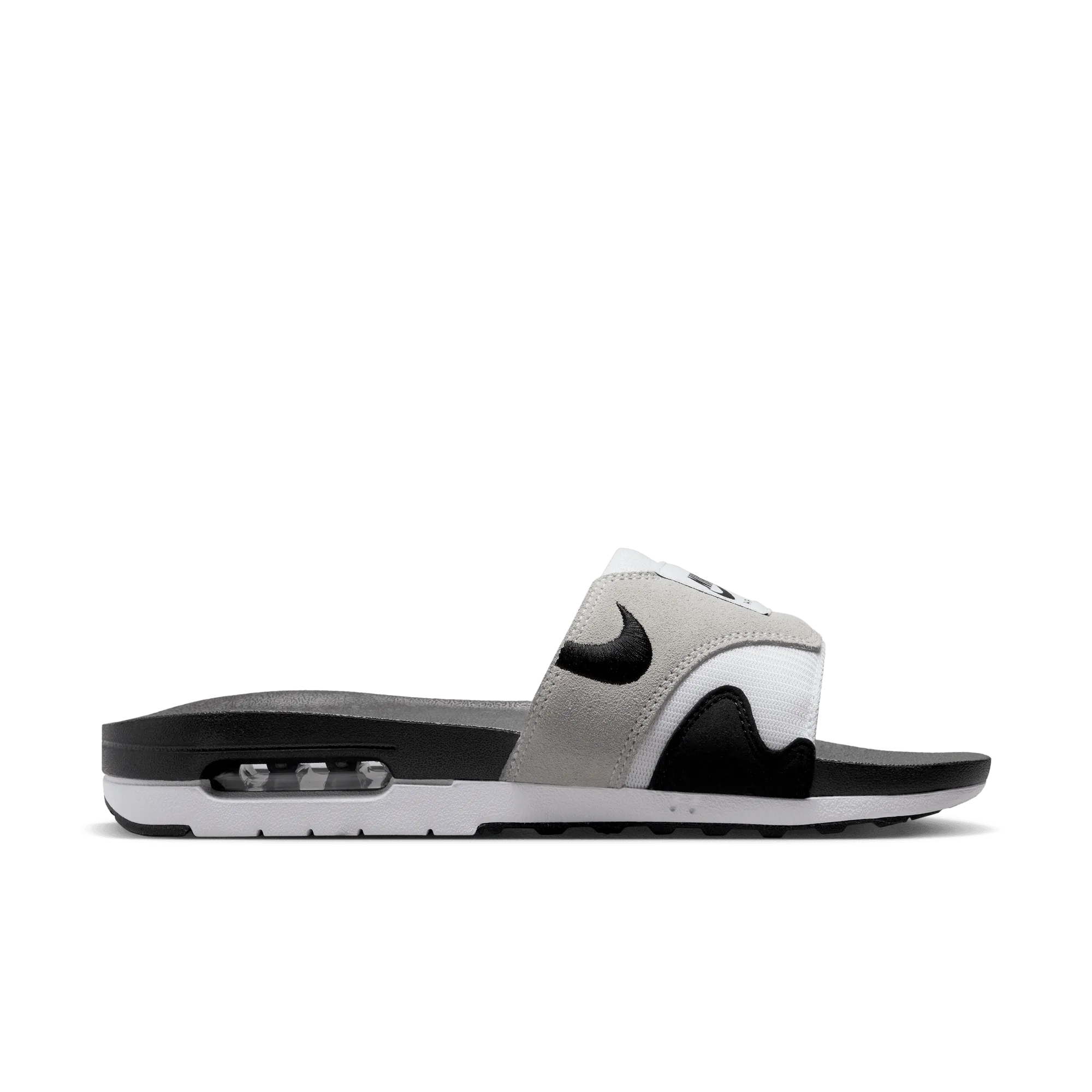 Men's Nike Air Max 1 Slides "White Black"