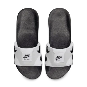 Men's Nike Air Max 1 Slides "White Black"