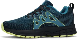 Men's Trail Running Shoes, Lightweight Hiking Sneakers with Arch Support, Non-Slip Shock Absorbing Outdoor Shoes for Mountain Trekking & Athletic Training