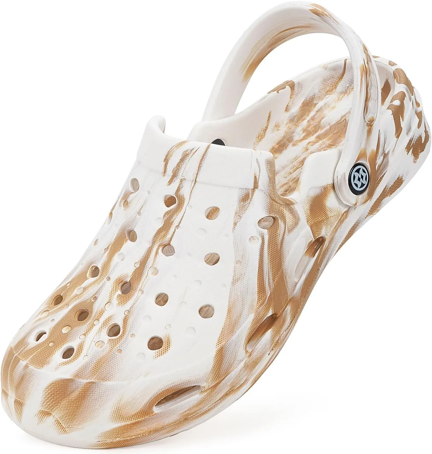 Mens Womens Garden Clogs Shoes with Arch Support Unisex Gardening Slip on Sandals Beach Slippers Tie-Dye Clog