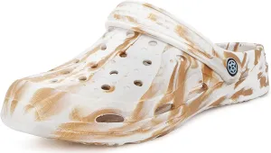 Mens Womens Garden Clogs Shoes with Arch Support Unisex Gardening Slip on Sandals Beach Slippers Tie-Dye Clog