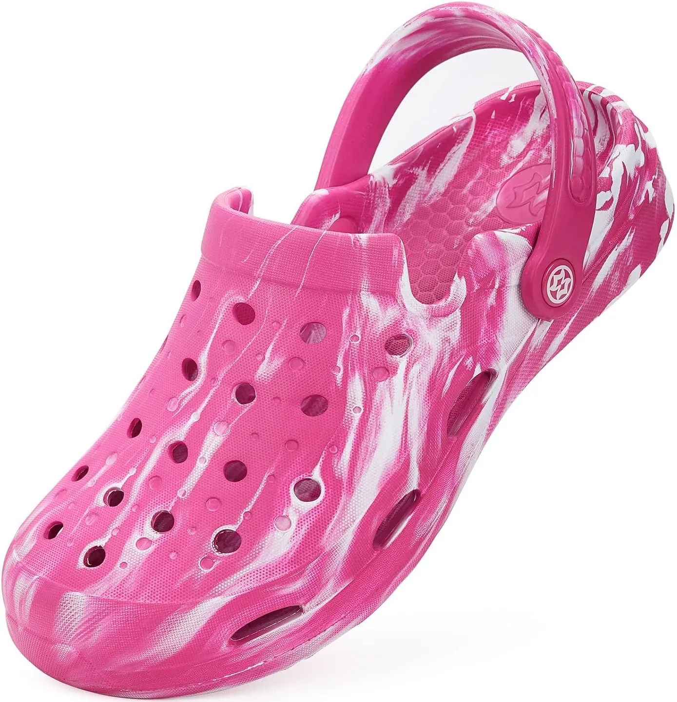 Mens Womens Garden Clogs Shoes with Arch Support Unisex Gardening Slip on Sandals Beach Slippers Tie-Dye Clog