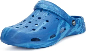 Mens Womens Garden Clogs Shoes with Arch Support Unisex Gardening Slip on Sandals Beach Slippers Tie-Dye Clog