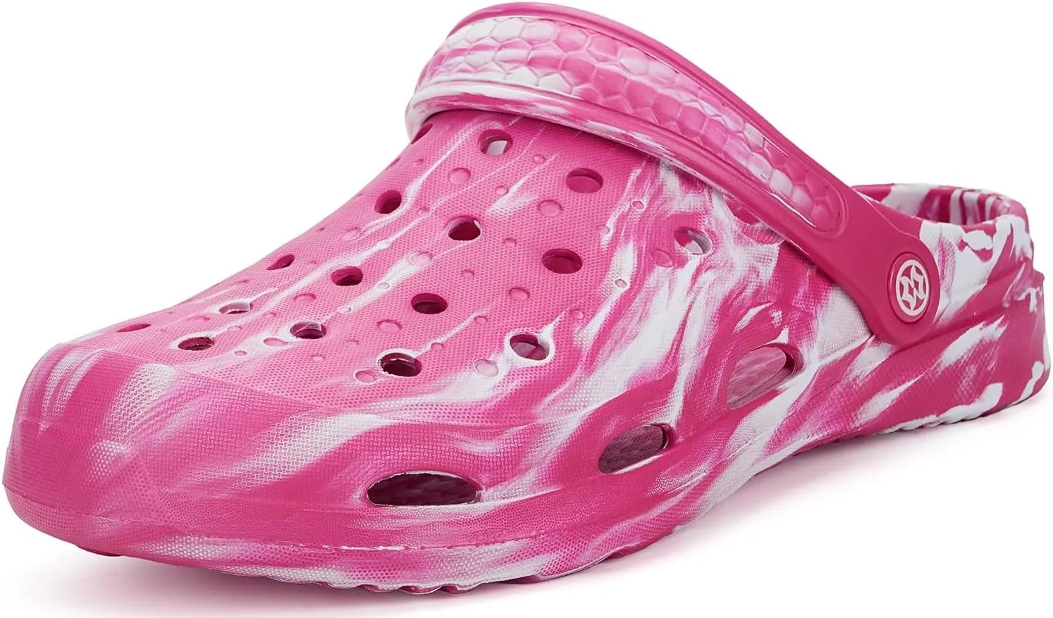 Mens Womens Garden Clogs Shoes with Arch Support Unisex Gardening Slip on Sandals Beach Slippers Tie-Dye Clog