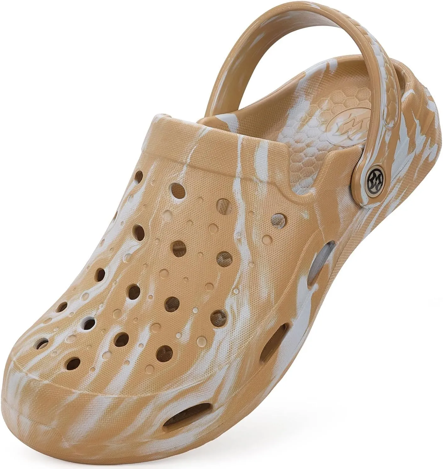 Mens Womens Garden Clogs Shoes with Arch Support Unisex Gardening Slip on Sandals Beach Slippers Tie-Dye Clog