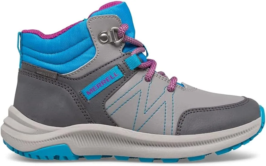 Merrell Kid's Grey Lock Waterproof Hiking Sneaker