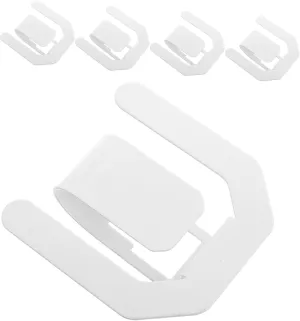 Mikinona Elegant Functional 5 Mounted Suction Cup Shoe Hanger No Punch White for Balcony Bathroom Slippers Storage