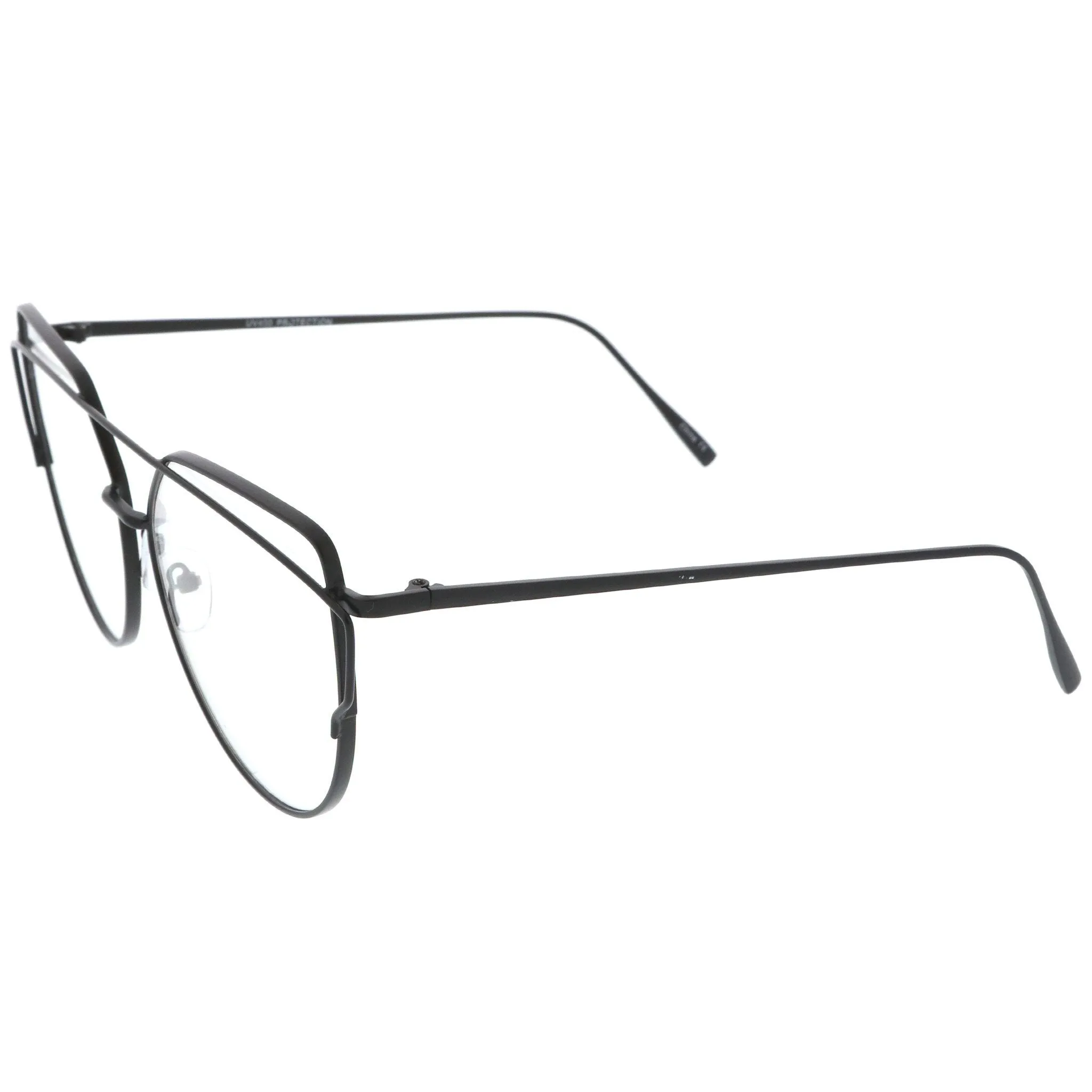 Modern Oversize Laser Cut Clear Lens Glasses A939