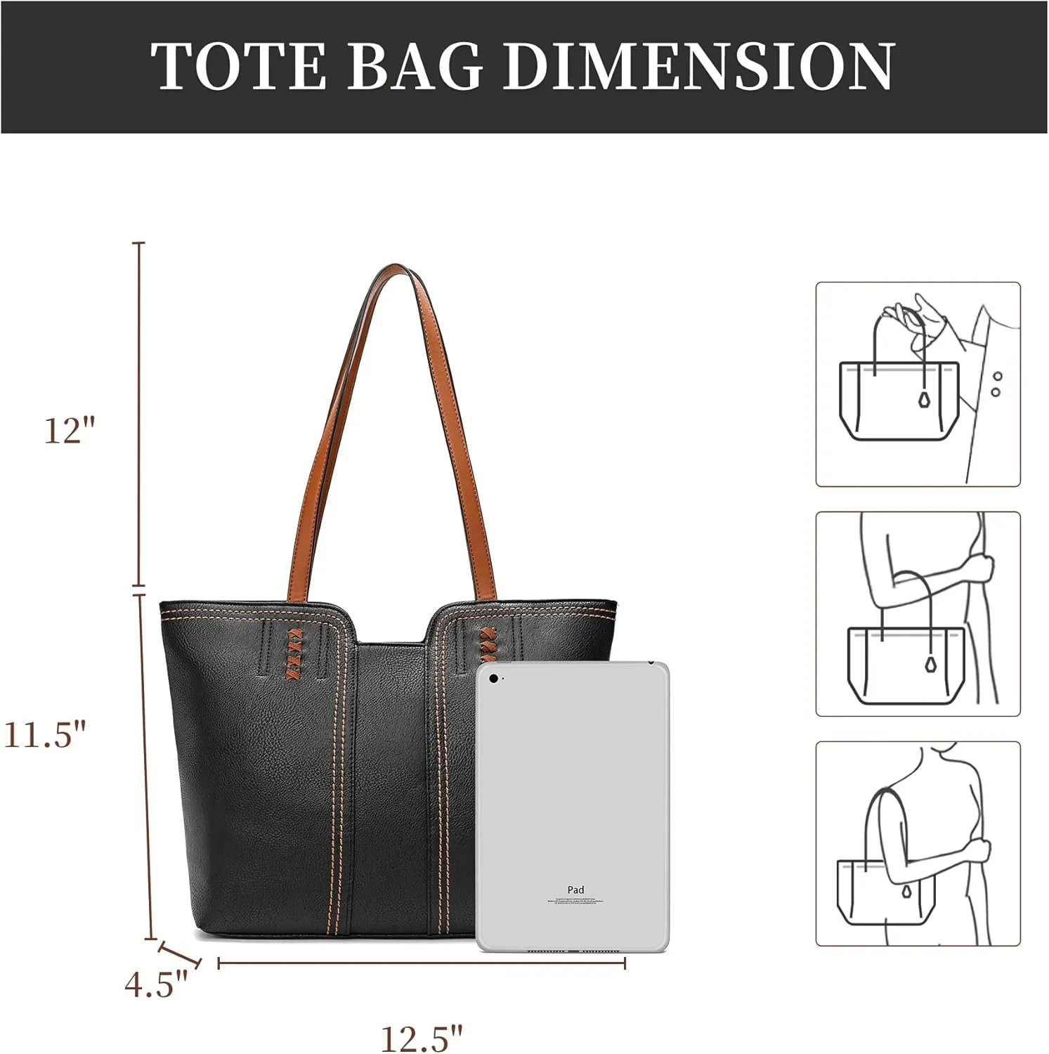 Montana West Tote Bag for Women Top Handle Satchel Purse