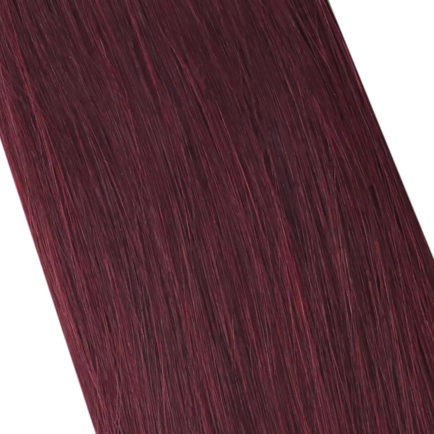 Moresoo Burgundy Tape in Extensions Human Hair Seamless Hair Extensions Tape in Wine Red Glue in Human Hair Extensions Burgundy Extensions Real Human Hair 20 Inch #99J 20pcs 50g