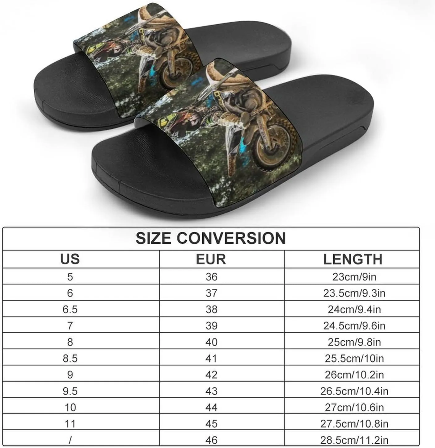 Motocross Motorcycle Vehicle House Slippers for Women Men Shower Slides Bathroom Sandals
