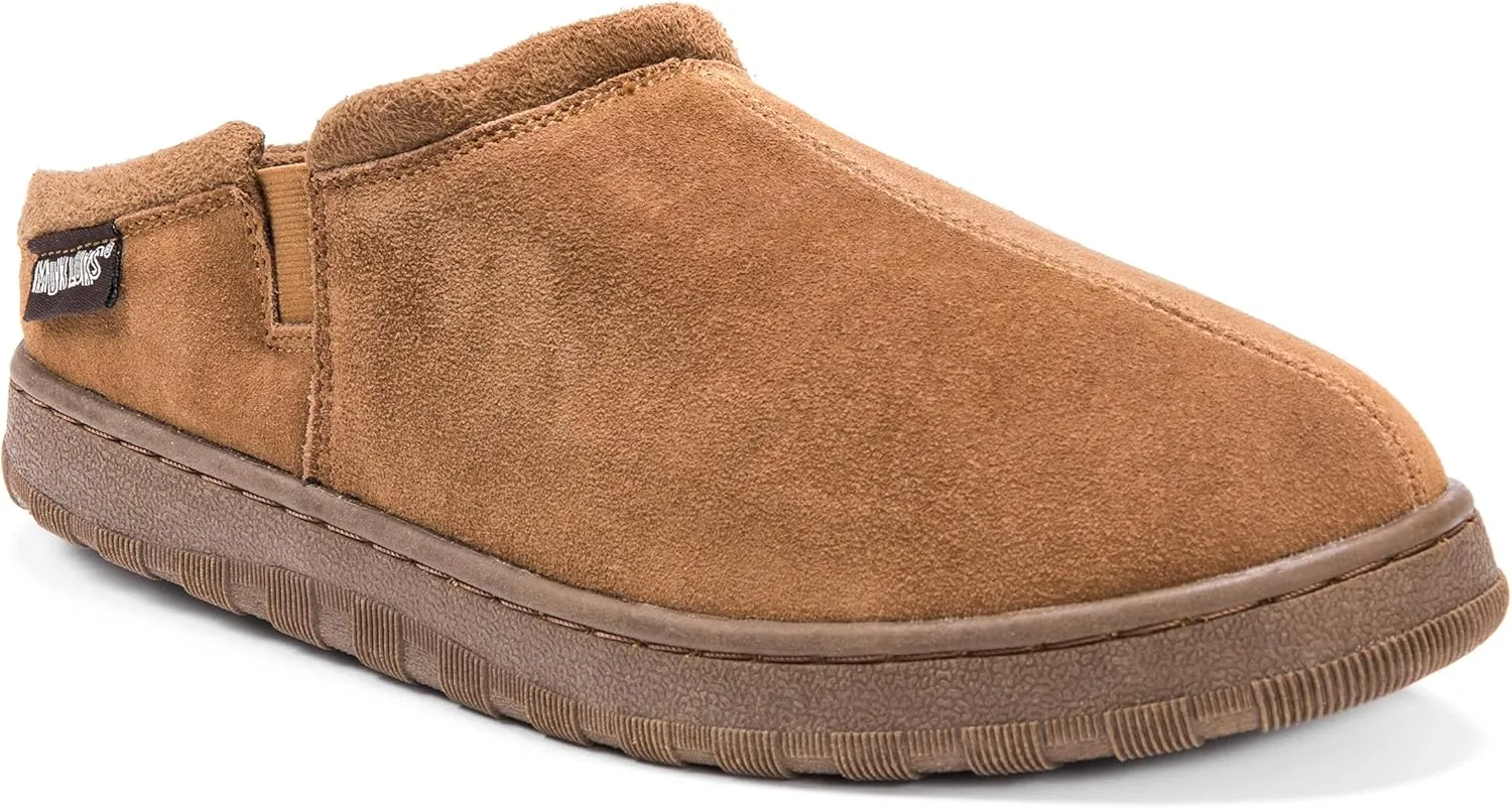 Muk Luks Men's Matt Printed Berber Suede Clog Slipper