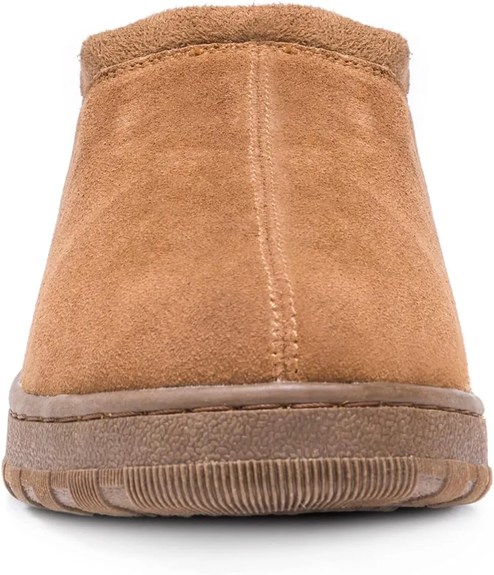 Muk Luks Men's Matt Printed Berber Suede Clog Slipper