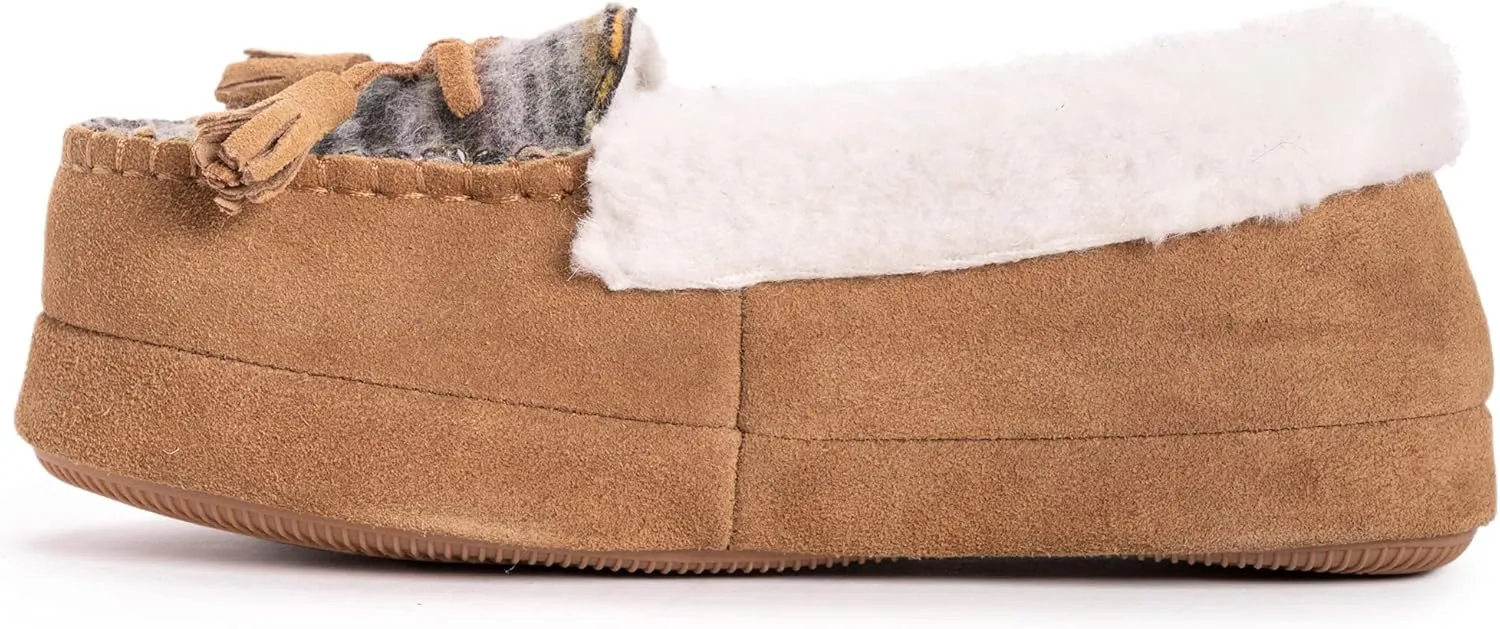 MUK LUKS Women's Leather Goods Sia Moccasin Slipper