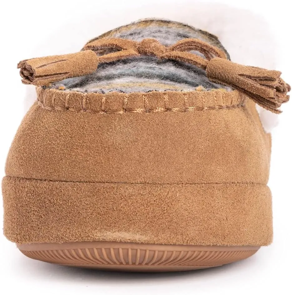 MUK LUKS Women's Leather Goods Sia Moccasin Slipper