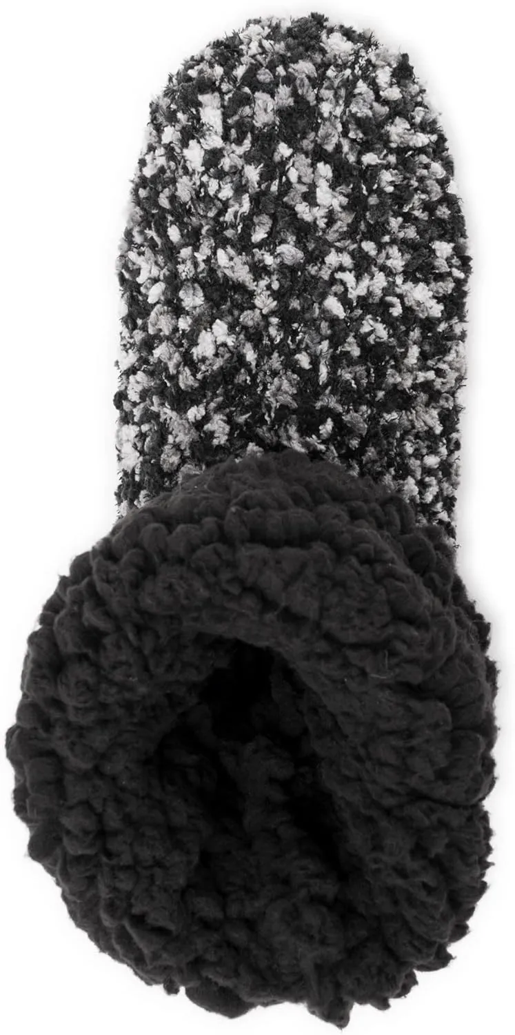 MUK LUKS Women's Popcorn Cuff Bootie Slipper Socks
